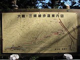三峯神社 大輪・三峰線歩道案内図